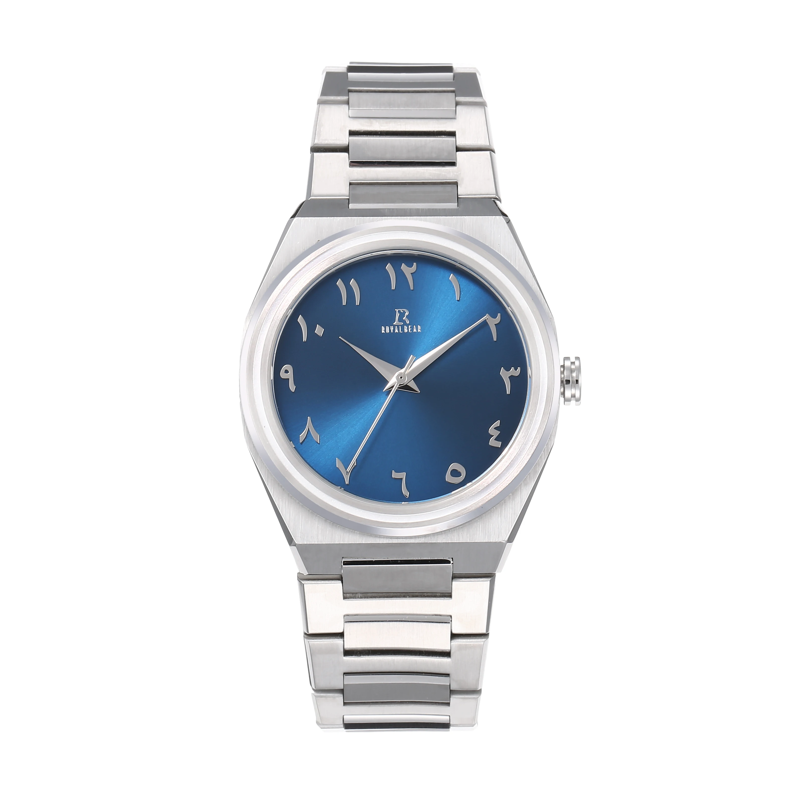 Men Stainless Steel Watches Luxury Quartz Wristwatch Calendar Clock Watch