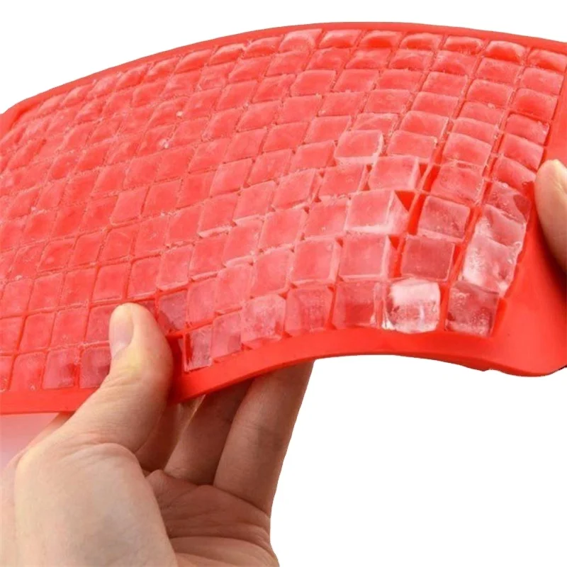 Free shipping DIY Ice Lattice Box Silicone 160 Grid Diamond Ice Boxes Ice Cube Mold Tray Kitchen Bar Tools