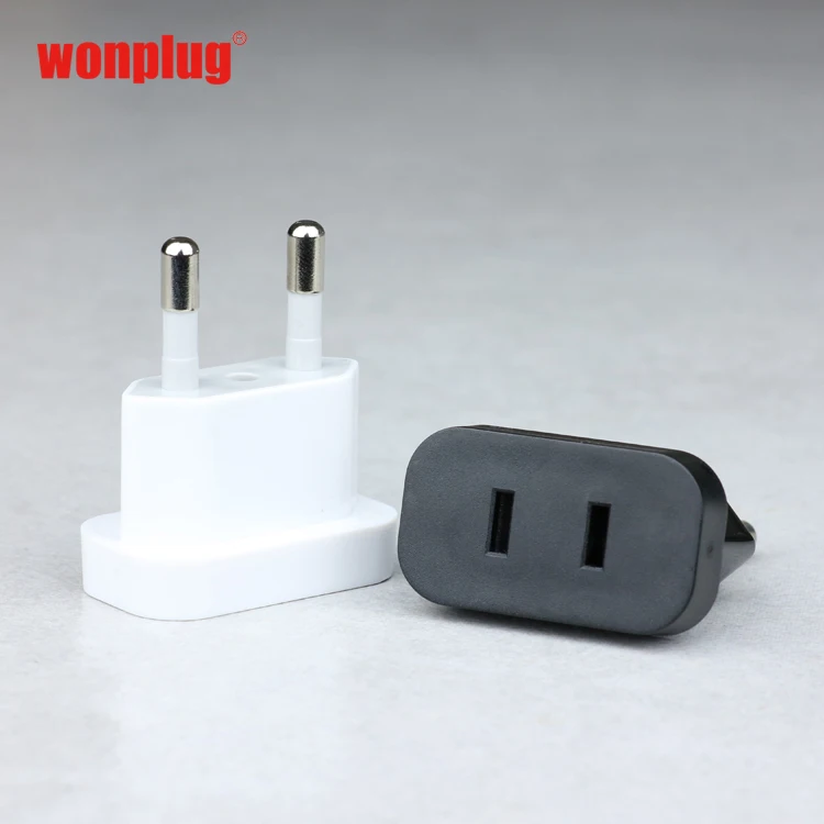 Portable China/USA to Netherlands/ Norway/Austria/Korea/Thailand 4.8MM 4.0MM plug adapter US to EU mini travel adaptor plug