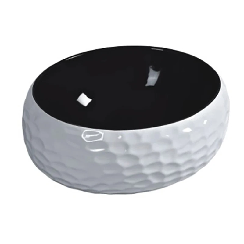 Handmade Cement Art Basin Ceramic Oval Washroom Sink Personality Bathroom Sinks Single Wash Hand Basin