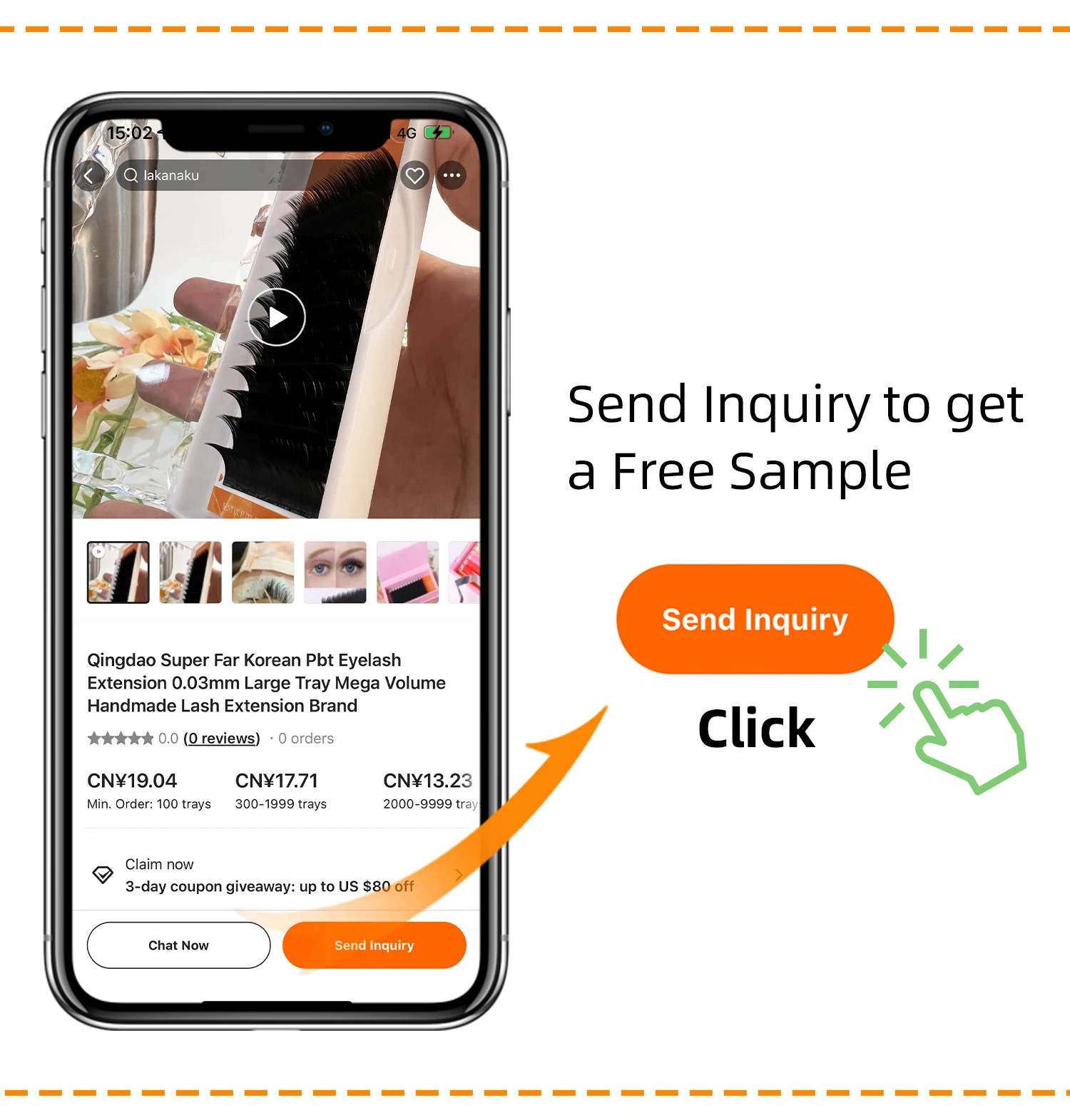 Korea PBT Material Silk Lashes Extension Flat Ellipse Eyelashes