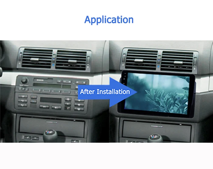 For BMW E46 1999-2005 9 Inch Android 10 Car Radio 8 core 2.5GHz car radio GPS 4G LTE navigation