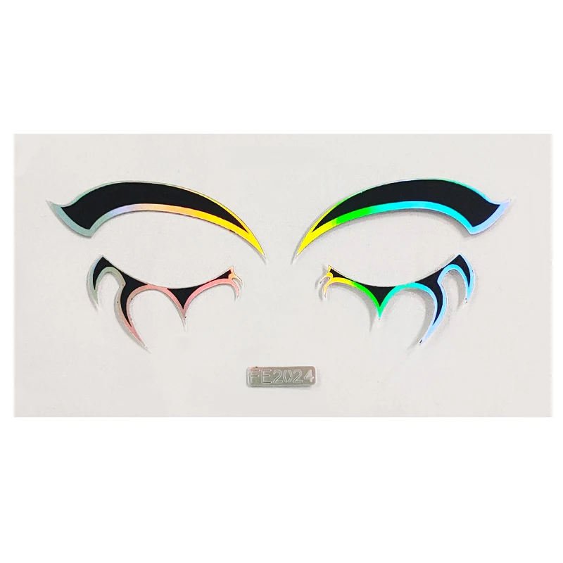 Cosplay Party Transparent Custom Glitter Laser Eyeliner Holographic Temporary Tattoos Eye Shadow Face Tattoo Temporary