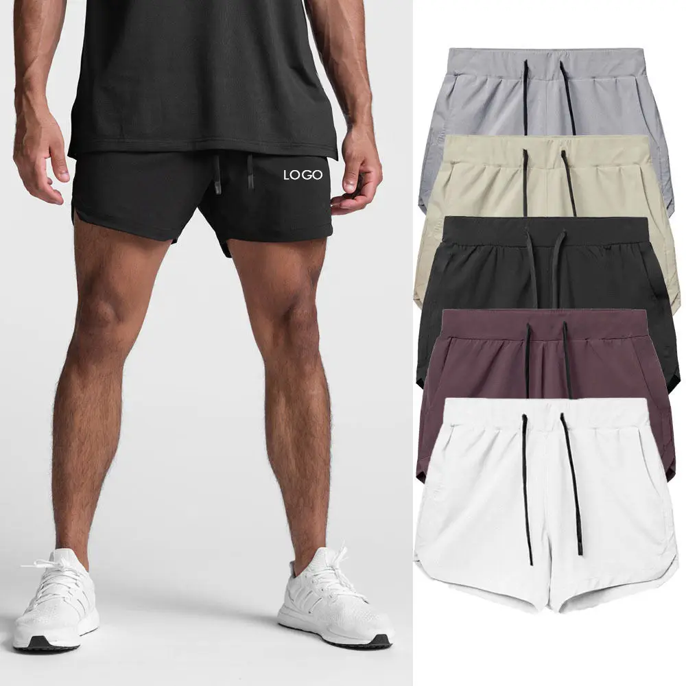 Quick Drying Workout Shorts 100% Polyester Breathable Basketball Custom Logo Sports Shorts For Men