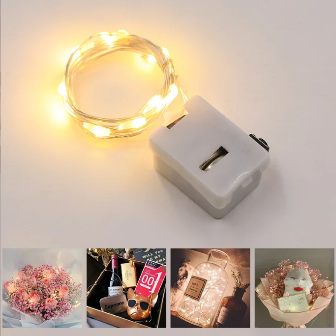 Decor Festival 1M 10Leds 2M 20Led 3M 30Leds Mini Micro Copper Wire Light Battery Operated Led Strip String Fairy Lights