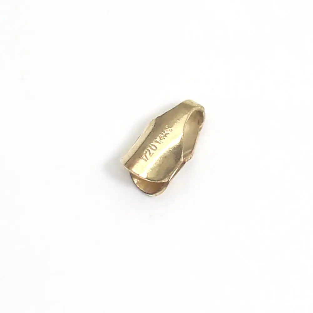 Beadsnice Gold Filled Jewelry Finding Crimp Ends Clamps Tips Bead Cap for Bracelet Making Supply ID39988