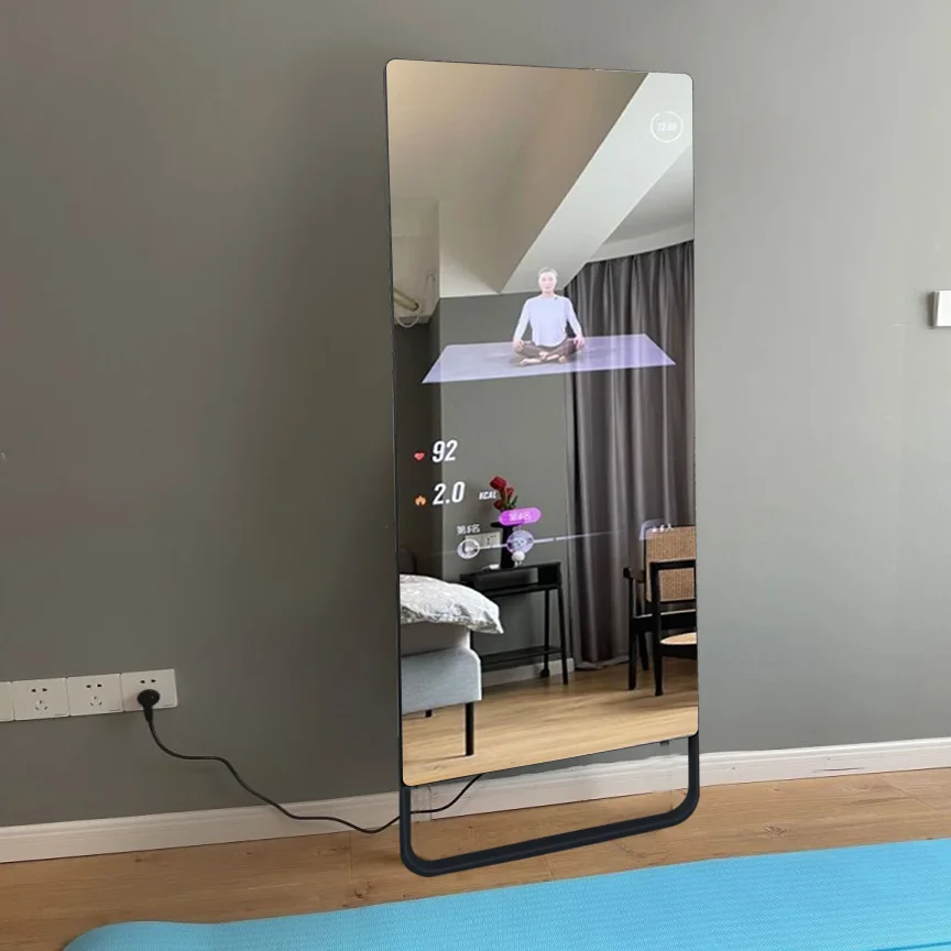43 inch touch screen LCD display Interactive Glass TV Magic Gym Mirror virtual smart mirror fitness smart for  home
