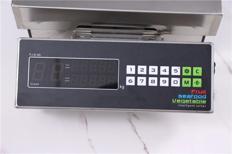 Small Size Portable Horizontal Multi Grade Voice Broadcast Marine Agricultural Products Weigher Sorting Machine Bench Scale