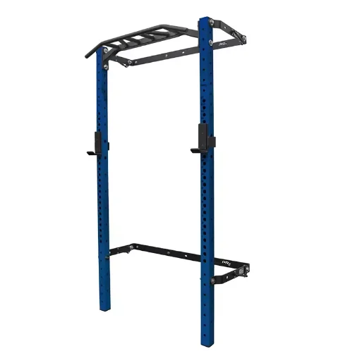 Hot-Selling Single Station Gym and Home Use Fitness Machine Wall-Folding Back Wall Mount Squat Rack with Multi-Grip Bar