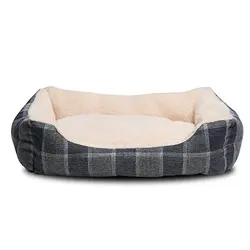 Manufacturer Direct Sale Japan Style Pet Pillows Plaid Dog Plush Pillow Pet Beds for Dogs
