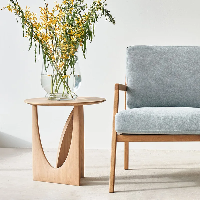 Popular modern casual Scandinavian small pallet living room furniture coffee corner wooden modern table