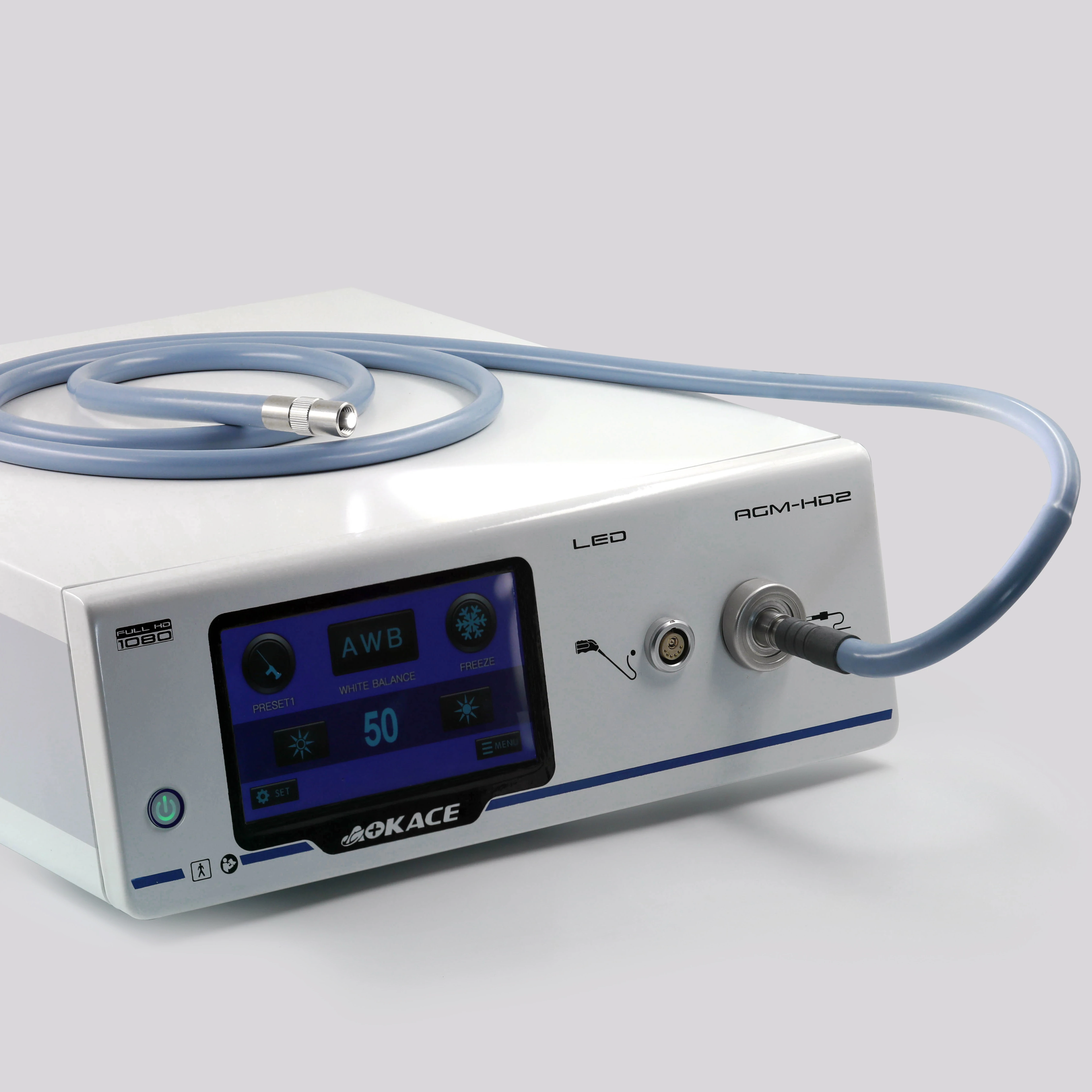 Full HD Endoscope Camera with integrated LED Light Source from AOKACE for endoscopic surgery
