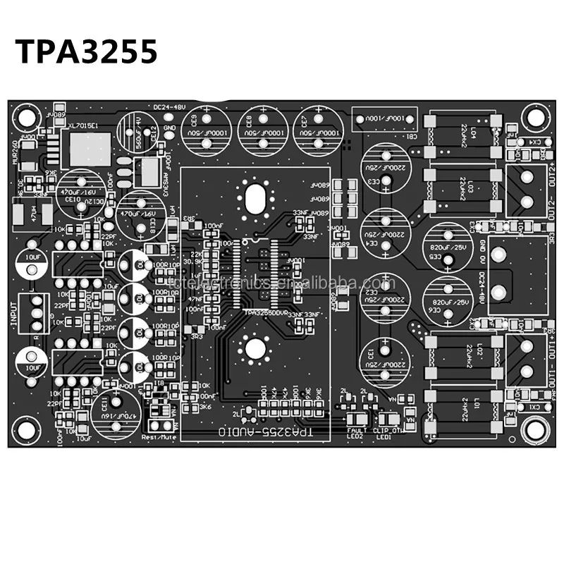 TPA3255 fever HIFI digital power amplifier board high power 2.0 channel stereo 600W HIFI