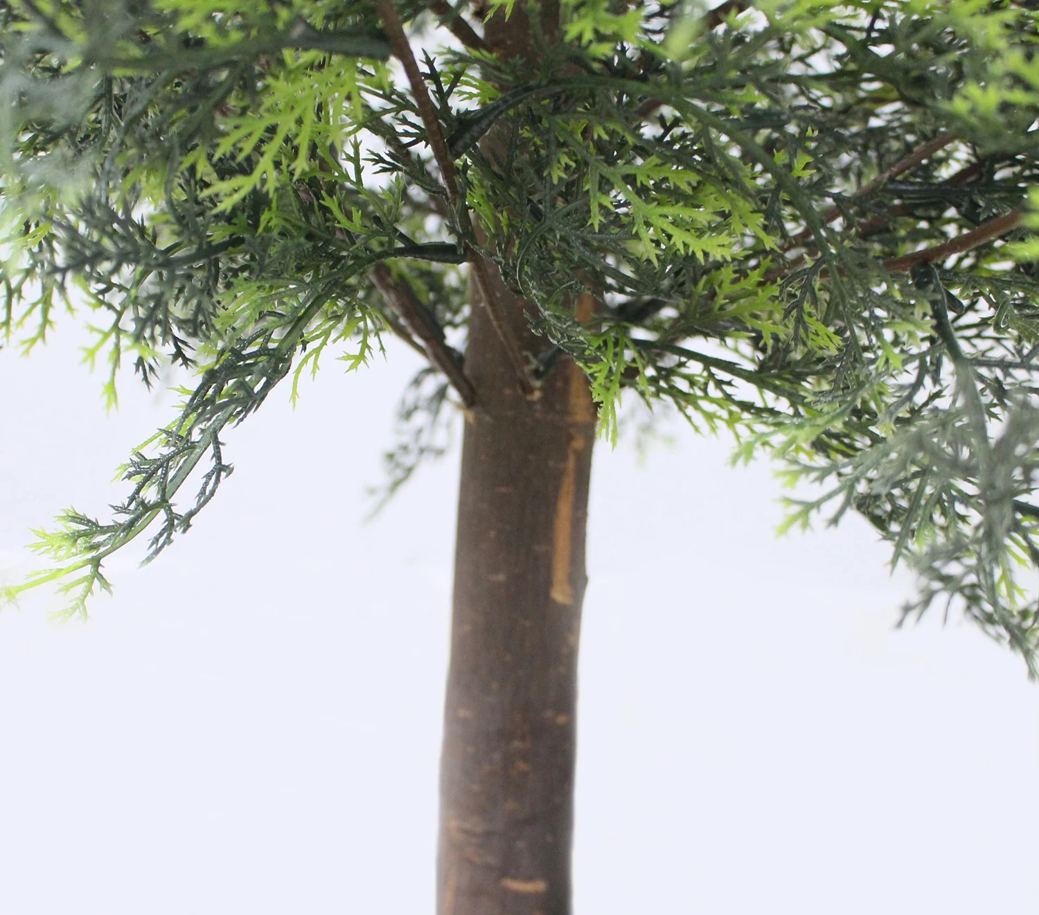  Настоящий сенсорный искусственный кипарис/зеленое дерево кедра с натуральным деревянным стволом