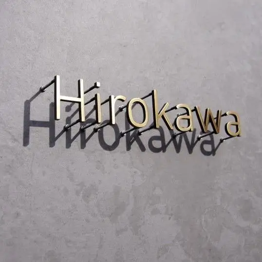 Wall Home Gold Letter Sign Metal Outdoor Silver Hotel Door Room House Sign Number