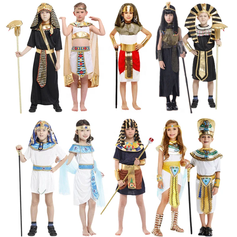 
Carnival Classic Kids Egyptian Pharaoh Costume Halloween Party Deluxe Ramses King Of Egypt Boys Costume 