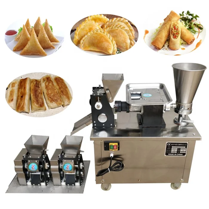 110v 220v Automatic Dumpling Pierogi Equipment Samosa Empanada Meat Pie Machine Cheese Butter Jam Jamaican Patty making Machine