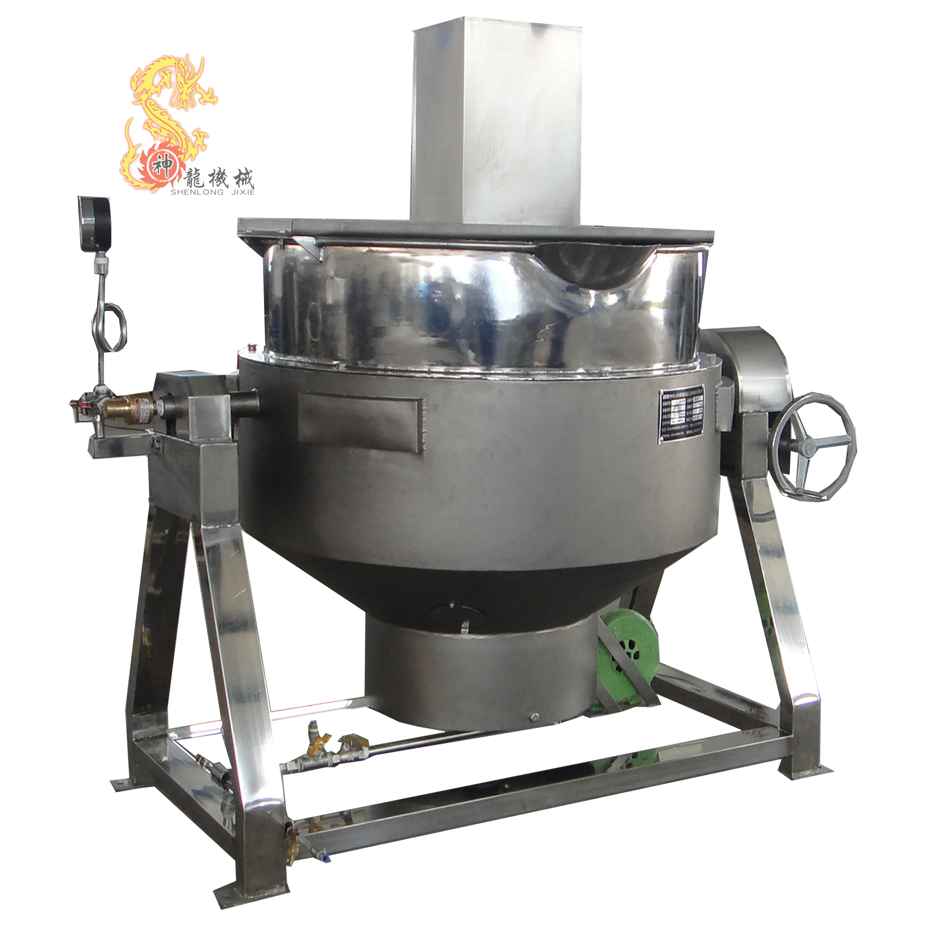 Stainless steel cooking pan, jacketed pan, jam steamer