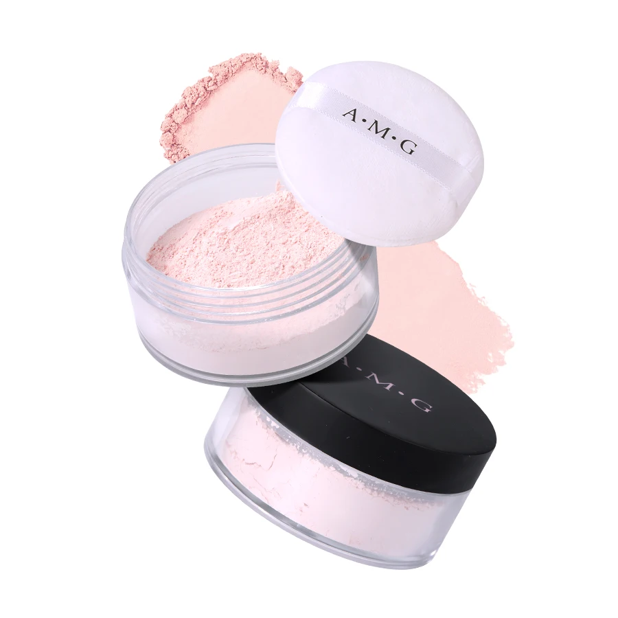 A.M.G Factory Face Makeup 20g High Definition Setting Powder Brightening Oil Control Waterproof Long Lasting Matte Loose Powder