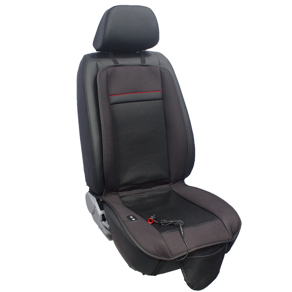 Wholesale comfortable cooling car seat cushion 12V customized breathable heated car seat cushions cooling/heated seat cover