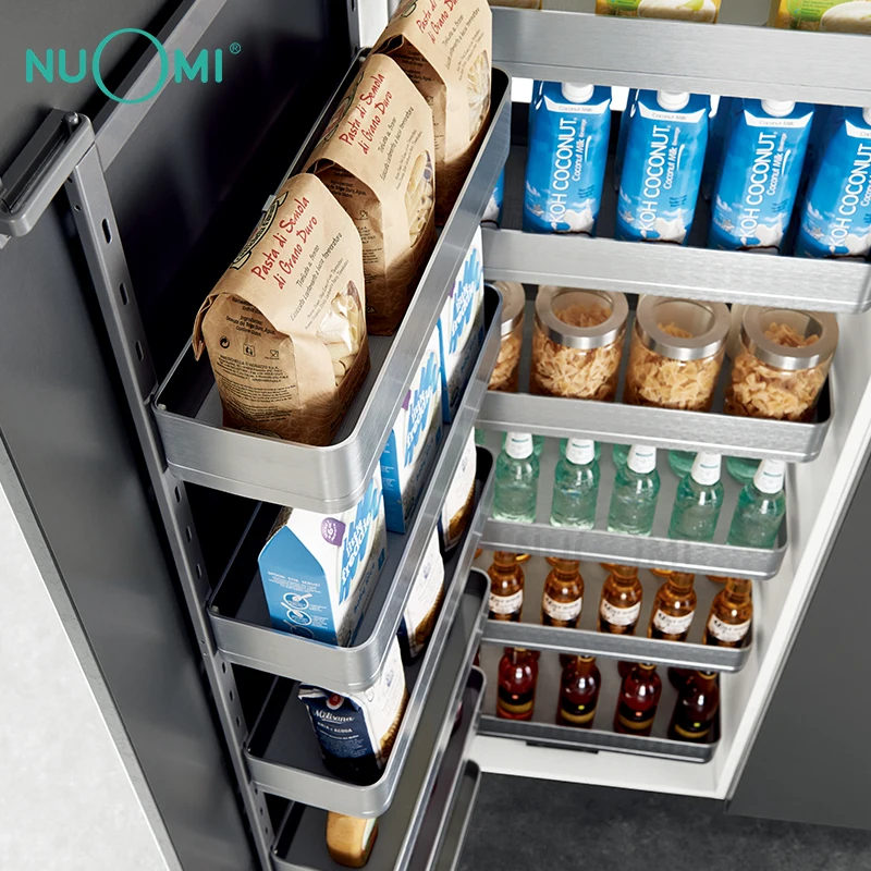 NUOMI Alpha Series 12 Layer Mosoon Pull Out Kitchen Wire Storage Pantry Unit