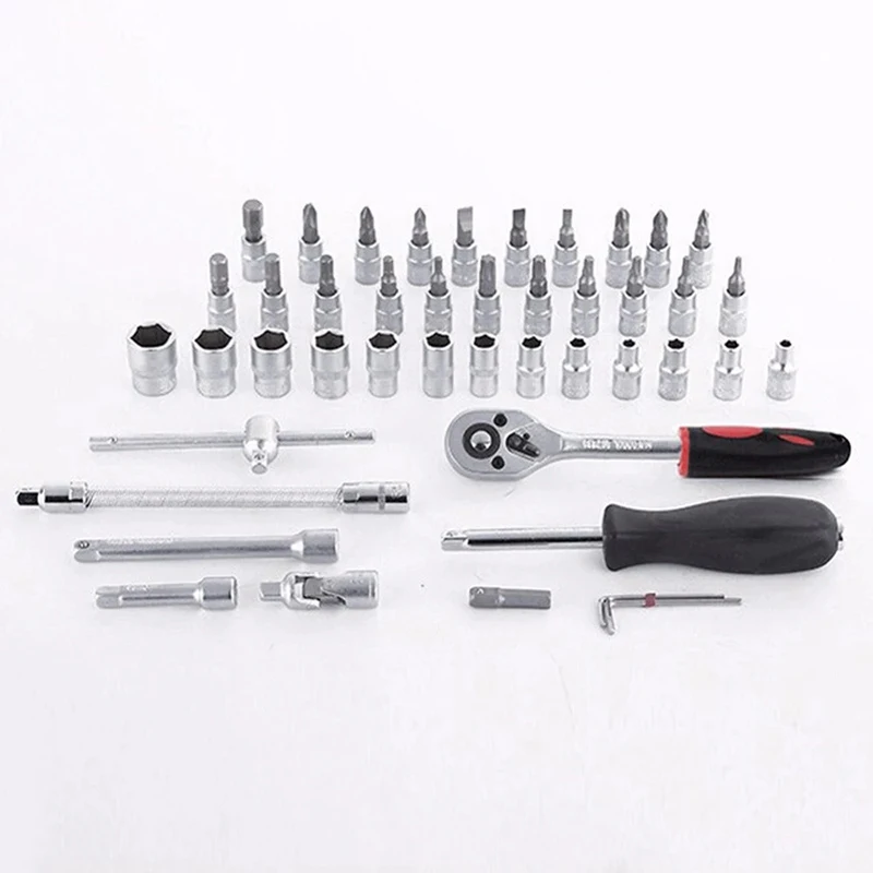 46pcs Factory Price Heavy Duty Hand Tools Black Portable 46-Piece Sleeve Tool Set