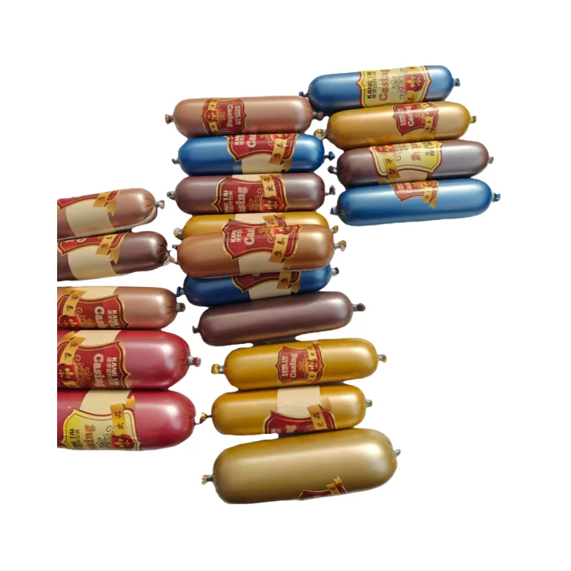 OEM Custom Printed  Artificial  Multilayer  Plastic Sausage Casing  Nylon Food Packaging  For Ham Round Sausage Russian sausage