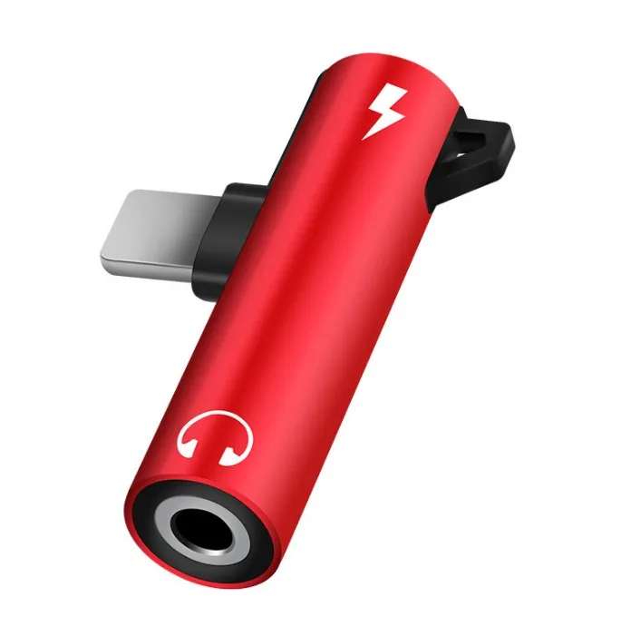 Адаптер для наушников Lightning на 3 5 мм Jack AUX iPhone 15 14 13 12 11 аксессуары распределителя Аудио зарядного устройства