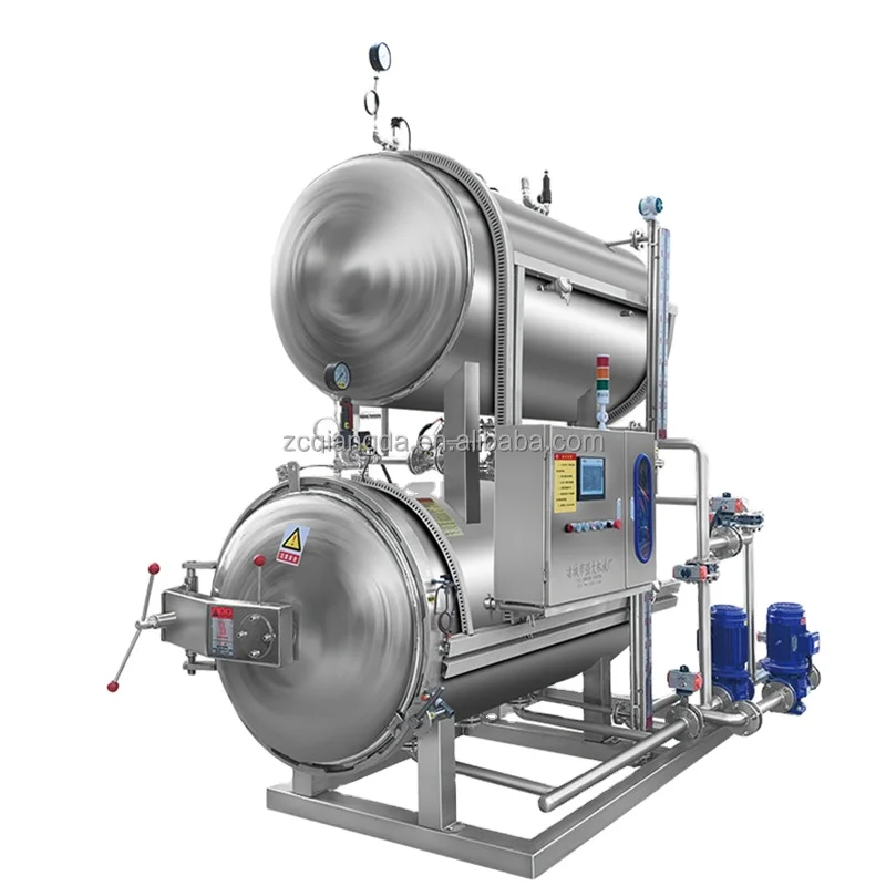 Qiangda 150L-1000L водяной распылитель машина для консервирования воды розничная цена Пищевой Стерилизатор промышленный автоклав