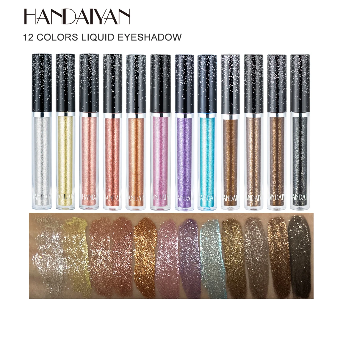 HANDAIYAN Designer Single Color Liquid Eyeshadow Shimmer Eye Makeup Vegan Makeup Cosmetic