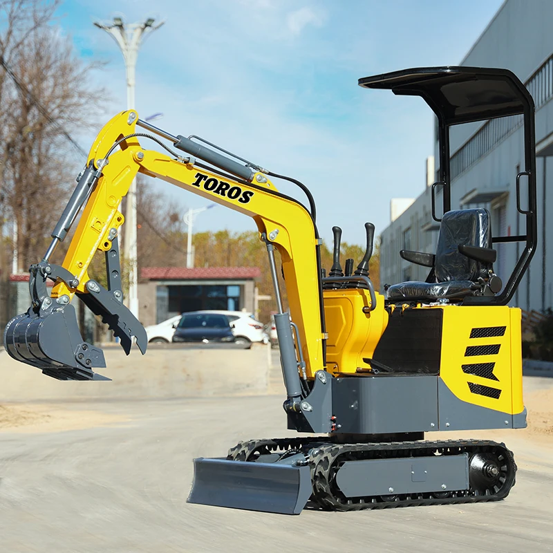 Factory Price 1ton Crawler Small Digger Multifunctional Farm Garden Mini Escavatore Fast Delivery Epa Diesel Engine Excavator