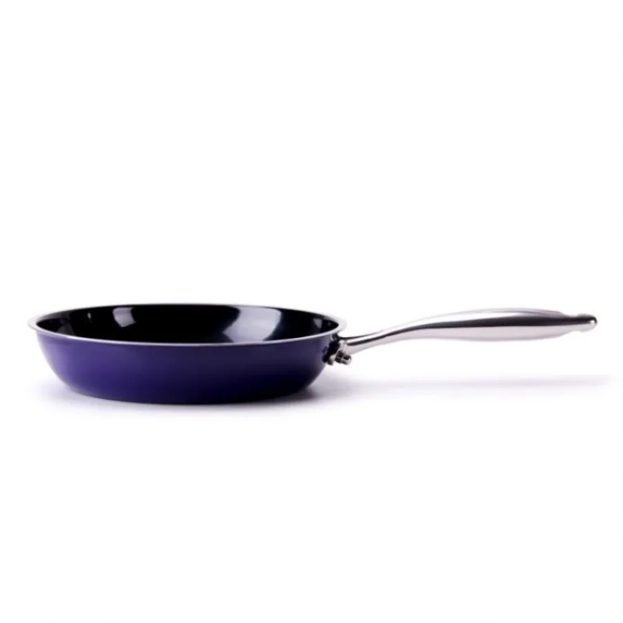 Wholesale Cookware Camping blue Enamel frying pan