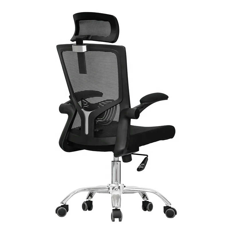 Cheap price ergonomic single level locked office staff recliner computer chair swivel