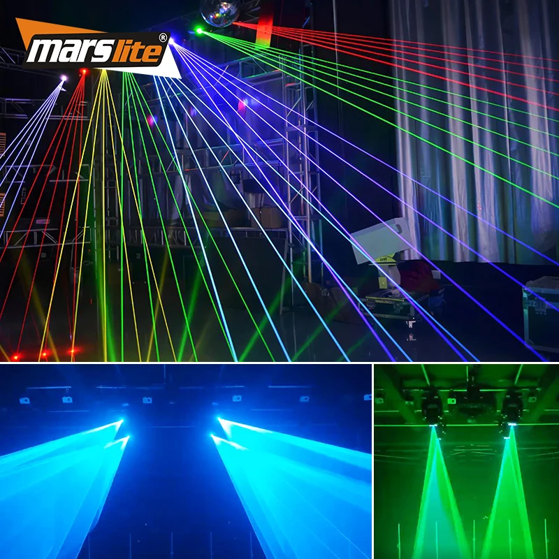 RGB лазер с движущейся головкой ILDA 3d полноцветный Luces для Dj анимации лазерный свет ночного клуба