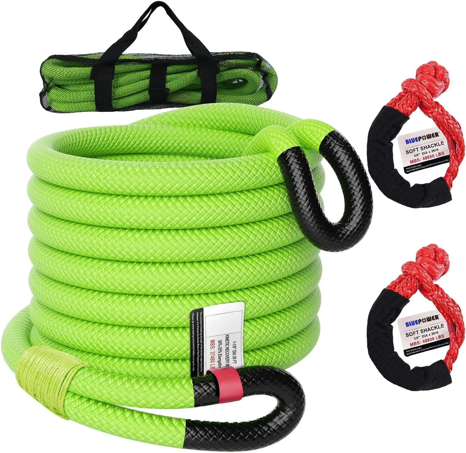 Heavy Dudy SUV/JEEP Towing Rope With Strong Hook For Breakdown Rescue Size 25mmX9m