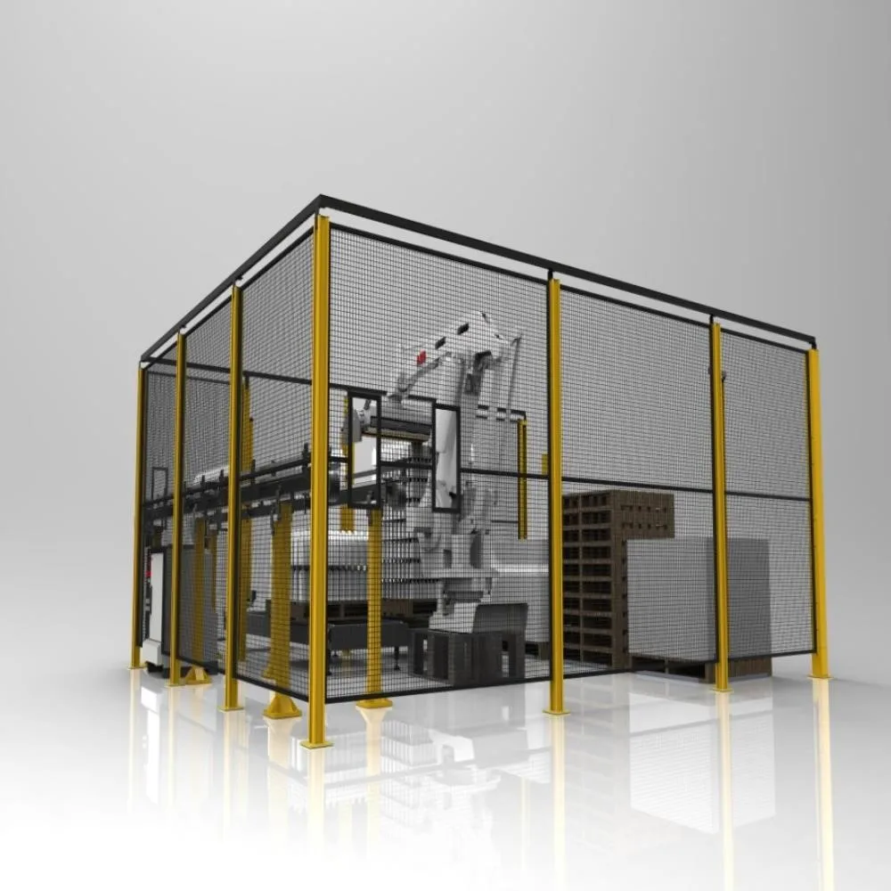 Скоростная совместная мини-Роботизированная рука JST 6 оси Yaskawa GP12 с защитным забором CNGBS для автоматизированного управления роботом