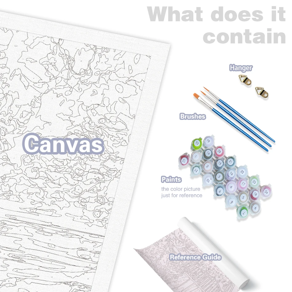 CHENISTORY  Hot Air Balloon Picture By Number For Adults Kits Painting By Number Cat Diy Drawing On Canvas Unique Gift