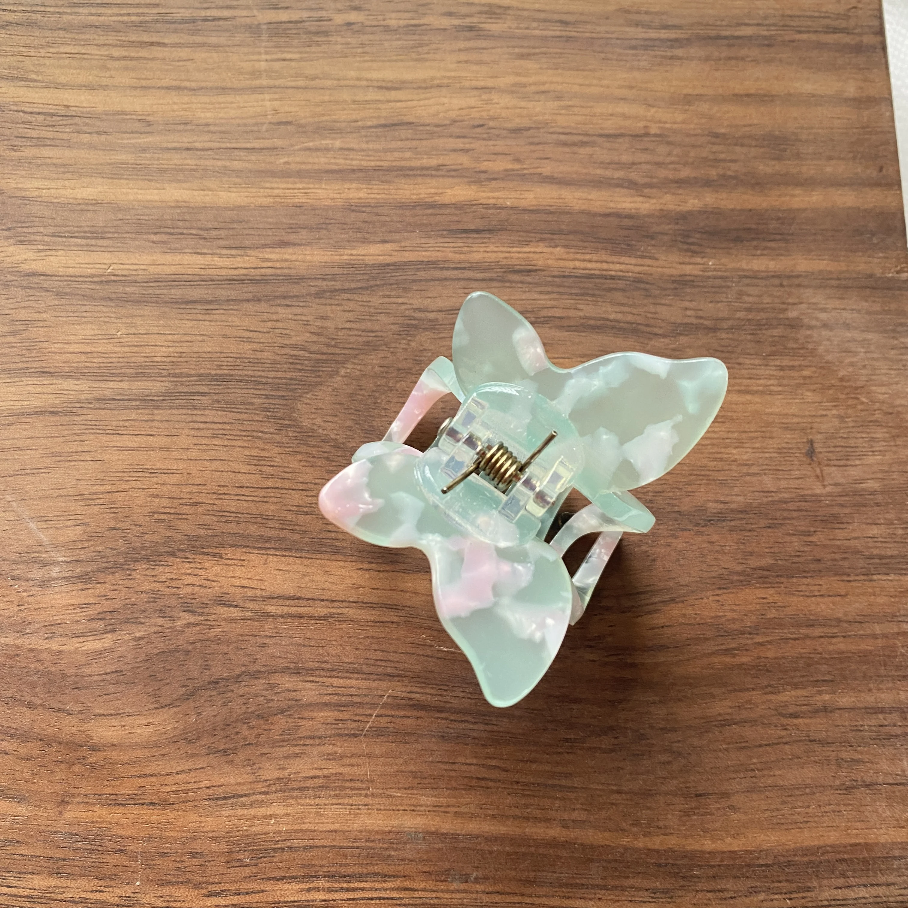 Wholesale Fashion girls hair accessories Mini small  Size claw Hair jaw Acetate Marble Color women Butterfly Hair calw clip