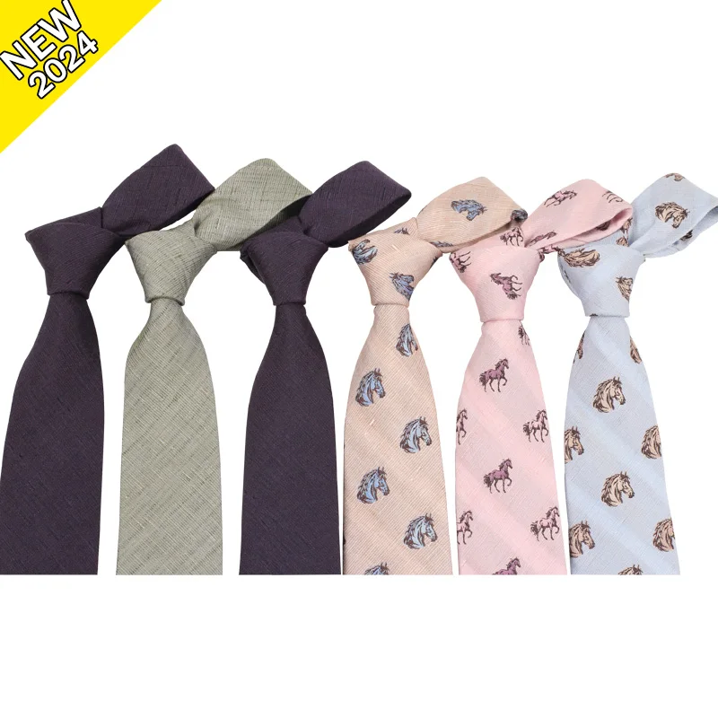 2024 Top Seller Products Good Quality Classic Pure Silk Necktie Wholesale Animal Novelty Pattern Neck Tie For Men