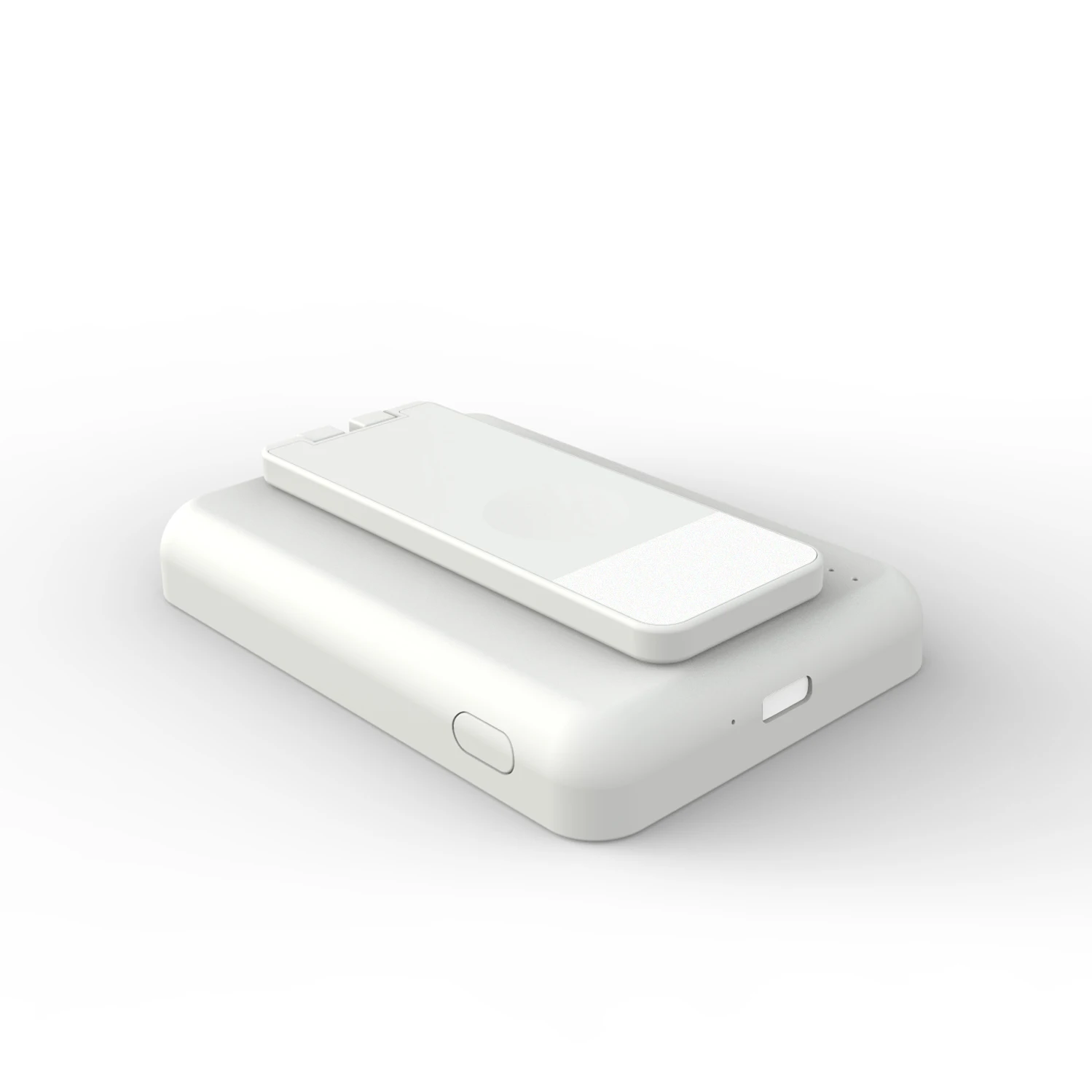 2021 latest innovation product 15W 4 in 1 magnetic wireless charger power bank with phone holder LED fill light