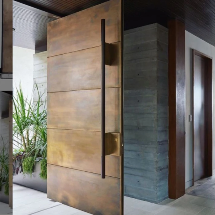 American luxury design house room good price entrance pivot door solid wood