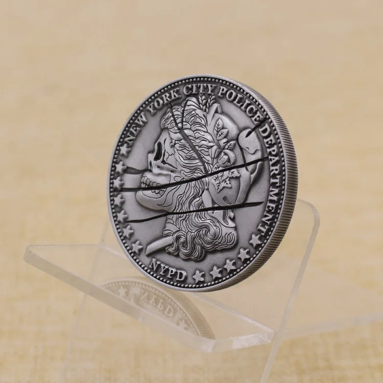 Custom High Quality 3D Antique Nickel Challenge Coin Collection Souvenir Coin