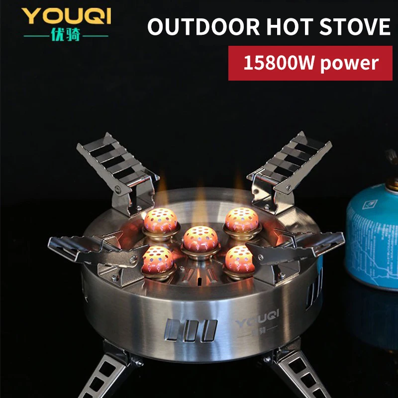 Foldable Durable Steel Grill Outdoor Camp Stoves Stand with Windshield Ultralight Folding Camp BBQ Grill