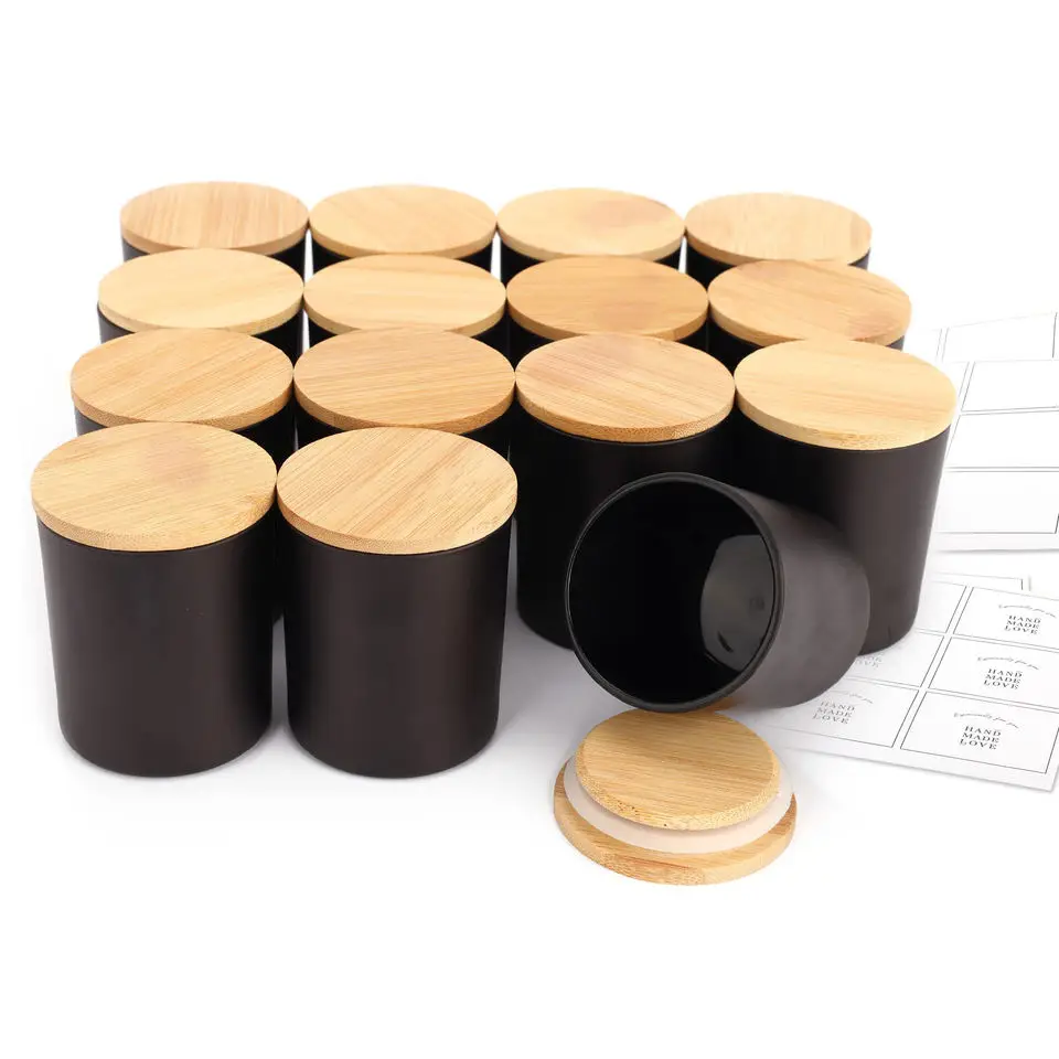 Frascos de velas de luxo frasco vidro vela Unique Glass Candle Jars Empty Glass Candle Jar