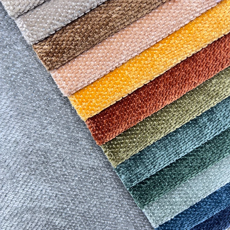 Wholesale Chenille Sofa Fabric New Manufacture Sofa Furniture Fabric Upholstery Plush Chenille Fabric