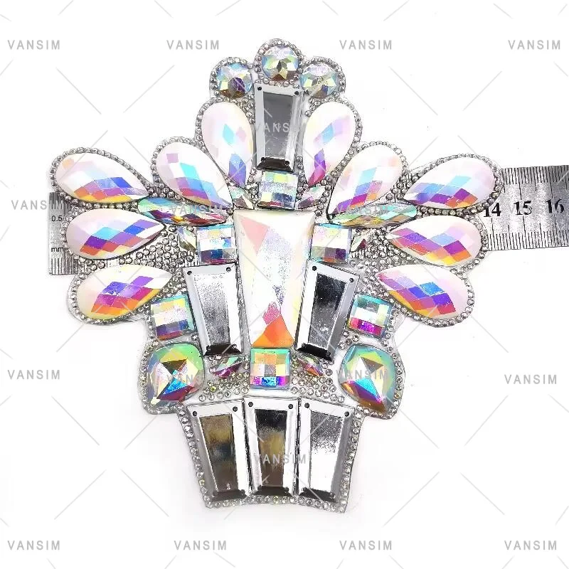 new carnival costumes bra briefs belt arm appliques pieces decorative iron on resin stone gems rhinestone patch trim