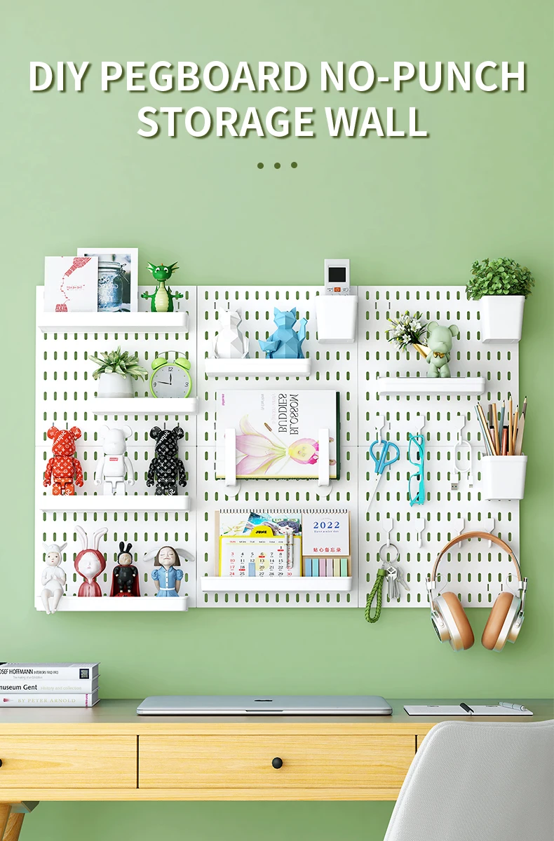  Pegboard Combination Kit Modular Hanging for Wall Organizer Crafts Organization  Ornaments Display Nursery Storage_8