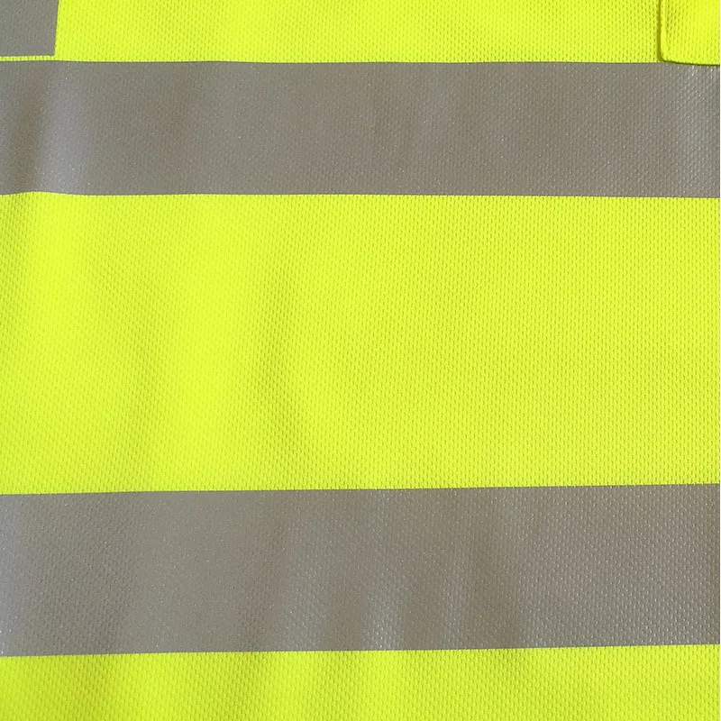 Светоотражающая Защитная рубашка с короткими рукавами и карманами Hi Vis