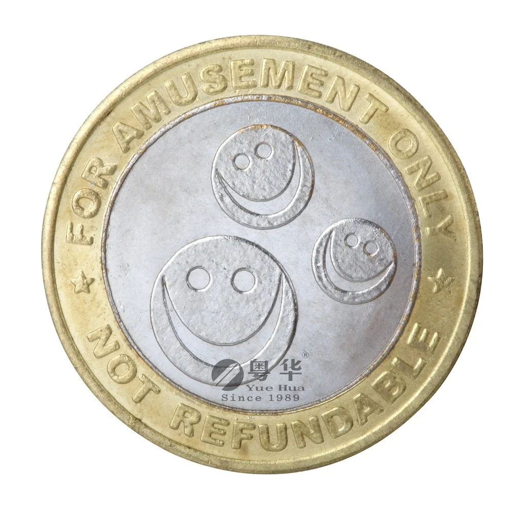 High Quality Stainless Steel Metal Game Token Coin Operated Machines Tokens Coin For Sale