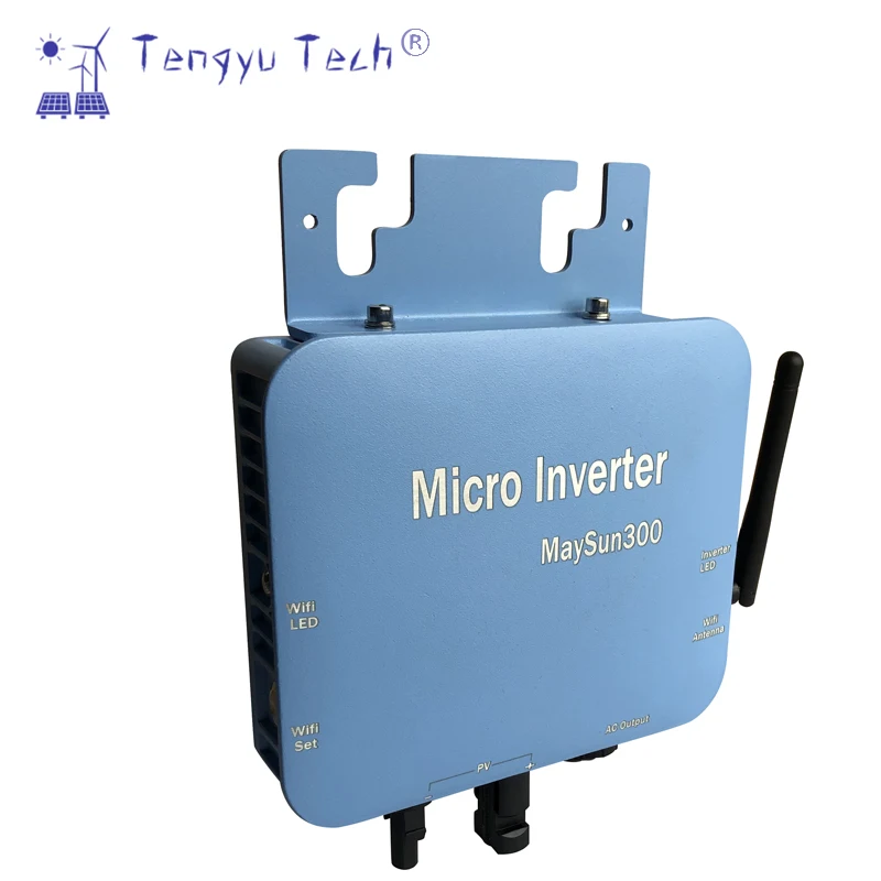 Tengyu Tech On Grid tie Solar Inverter App Monitoring  300W 350W 400W 500W Grid-connected Micro Inverter  120V/230V 50/60 Hz